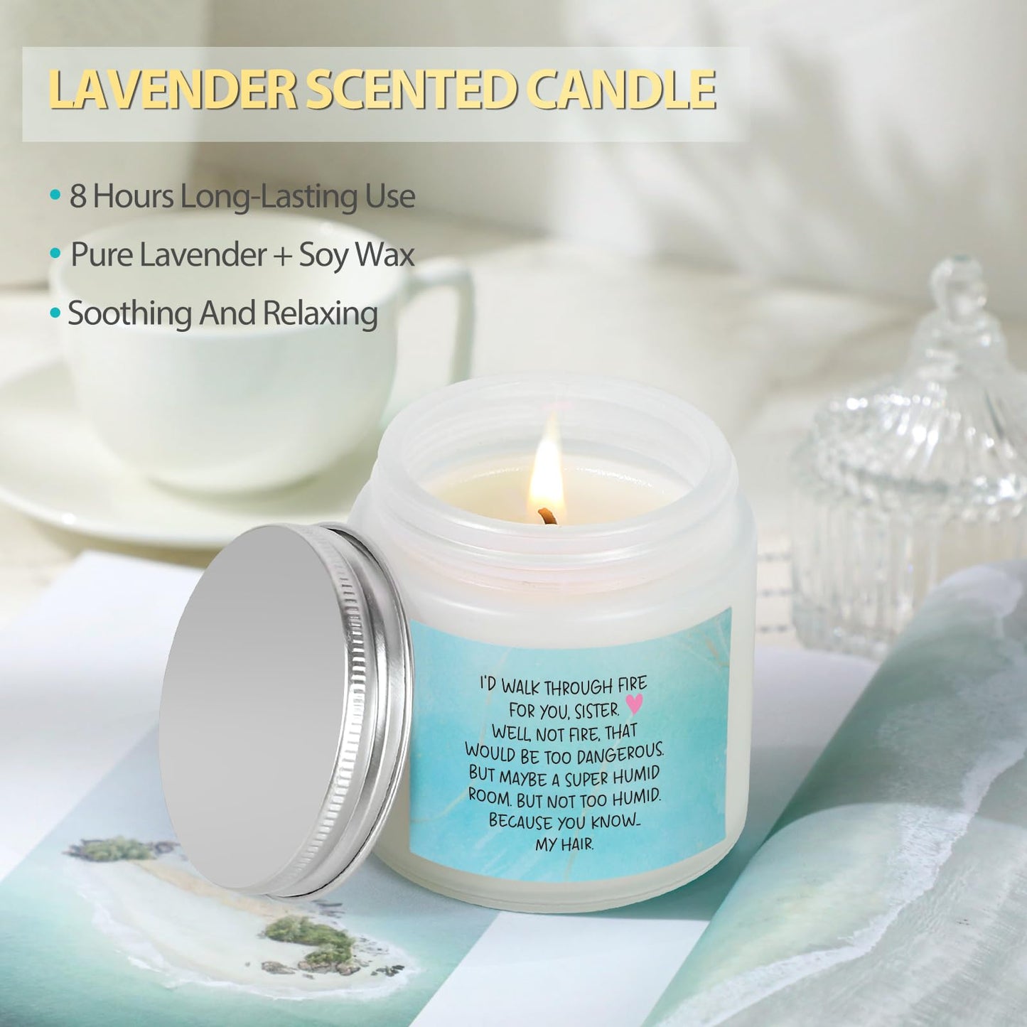 Suhctuptx Sisters Gifts from Sister, Sister Birthday Gifts, Christmas Gift Best Sis Ever Basket Funny Cool Love You Sis Unique Presents Ideas with Canvas Tote Bag for Adult Sisters in Law