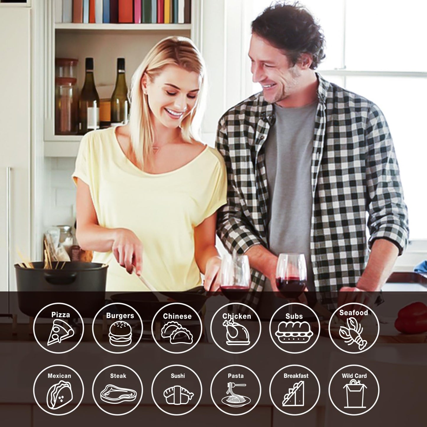 Stocking Stuffers for Men Women Adults for Him Her Couple Gifts for Boyfriend Girlfriend Wife Husband Anniversary 2PCS-Steel Food Decision Dice White Elephant Gifts