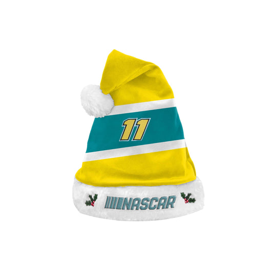 FOCO NASCAR Denny Hamlin Embroidered Colorblock Santa Hat