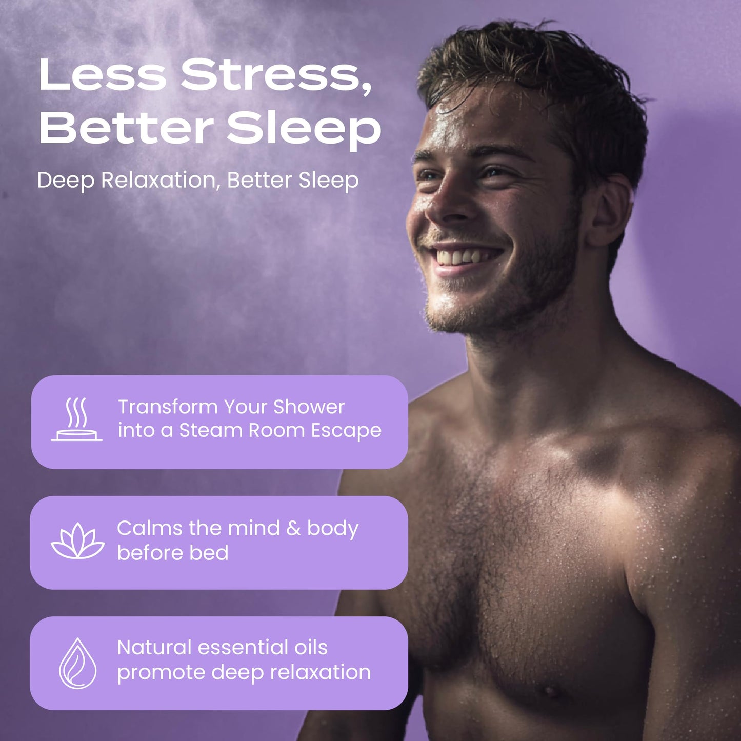 Body Restore Shower Steamers Aromatherapy 15 Pack - Birthday Gifts for Women, Men, Travel Essentials, Stress Relief, Relaxation, Self Care, Bath Bombs - Lavender