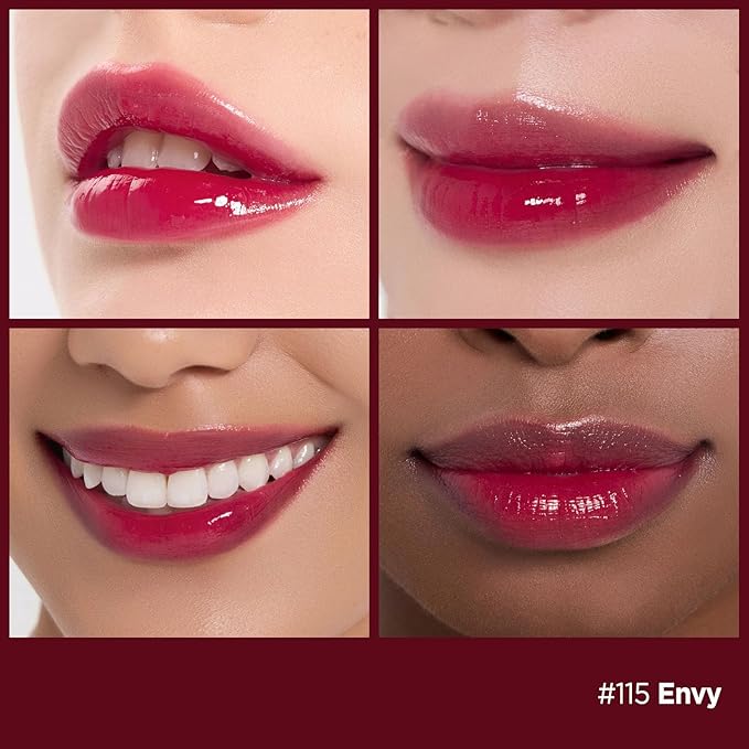 Laka Fruity Glam Lip Tint Mini, Glowing Lip Stain with Wide Color Spectrum, Hydrating & Lightweight Texture, Long-Lasting Bold Stain, Non-Sticky, Vegan, K-Beauty (#115 Envy)