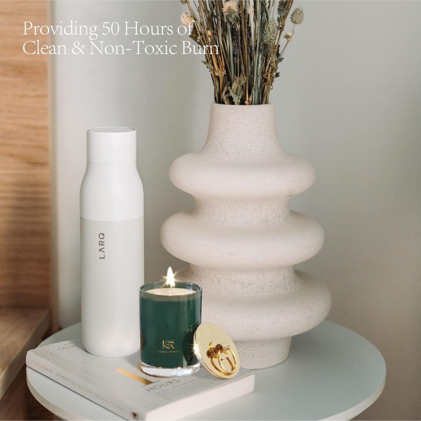 Luxury Christmas Scented Candles | Aromatherapy Natural Soy 8.8oz | 50 Hours Long Burning | Lavender & Sandalwood Essential Oils | Xmas Stress Relief Home Candles | Holiday Housewarming Gift