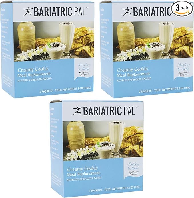 BariatricPal 15g Protein Shake or Pudding (Aspartame Free) - Creamy Cookie (3-Pack)