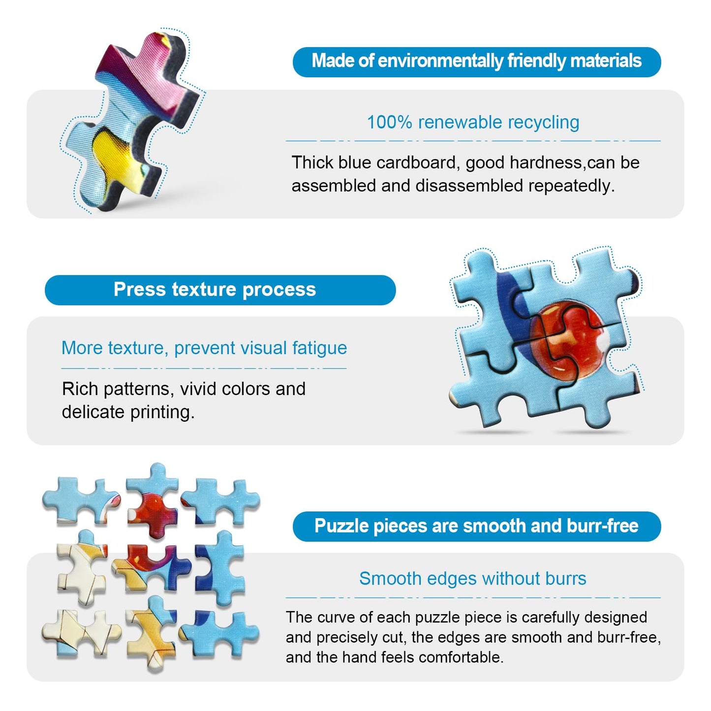 Mini Jigsaw Puzzles for Adults (8 Packs) PCS Puzzle with Reference Blueprint, Micro Puzzle, Comes with Tweezers for Small Puzzles, Suitable As a Gift (8 Packs - 4)