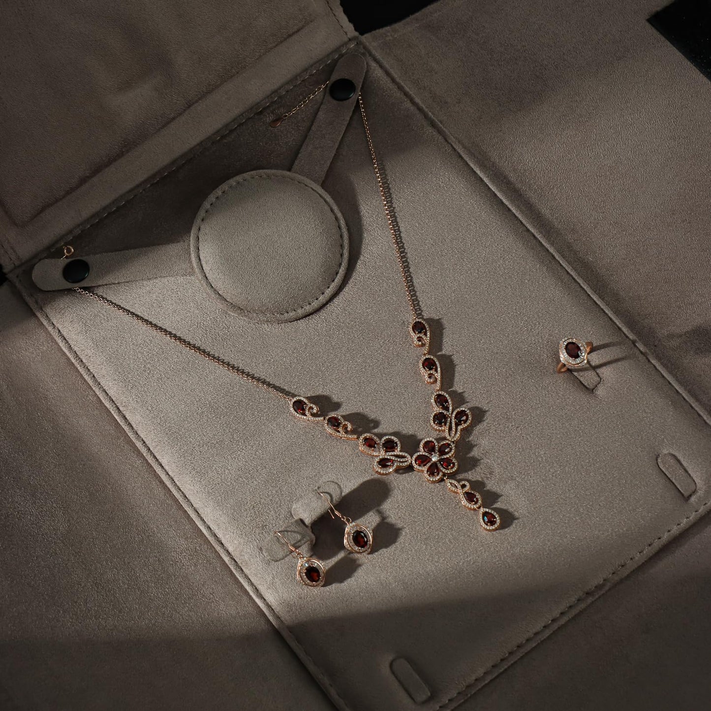 Vidifina Ring/Earring/Necklace/Bracelet Jewelry Set Bag Luxury Gift Bag for Anniversary Birthday Christmas Jewelry Storage Case for Women (PURPLE) BAG ONLY