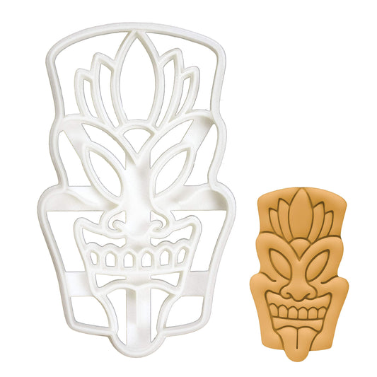 Warrior Tiki Mask cookie cutter, 1 piece - Bakerlogy