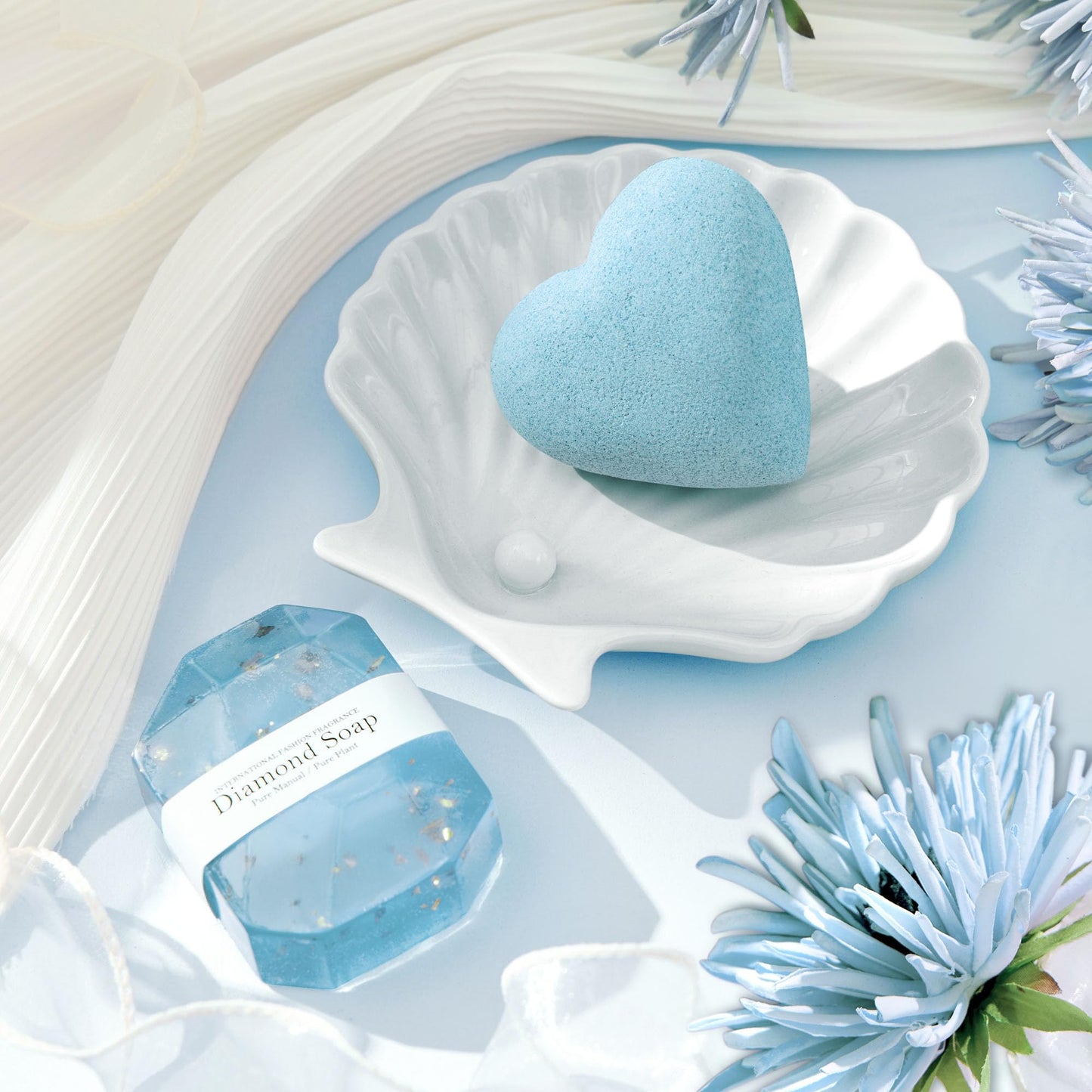 Self Care Get Well Soon Gifts for Women, Luxury Ocean Spa Gift Basket with Flannel Blanket - Unique Birthday Valentines Mother's Day Christmas Gifts for Mom Wife Girlfriend Best Friend Sister Her