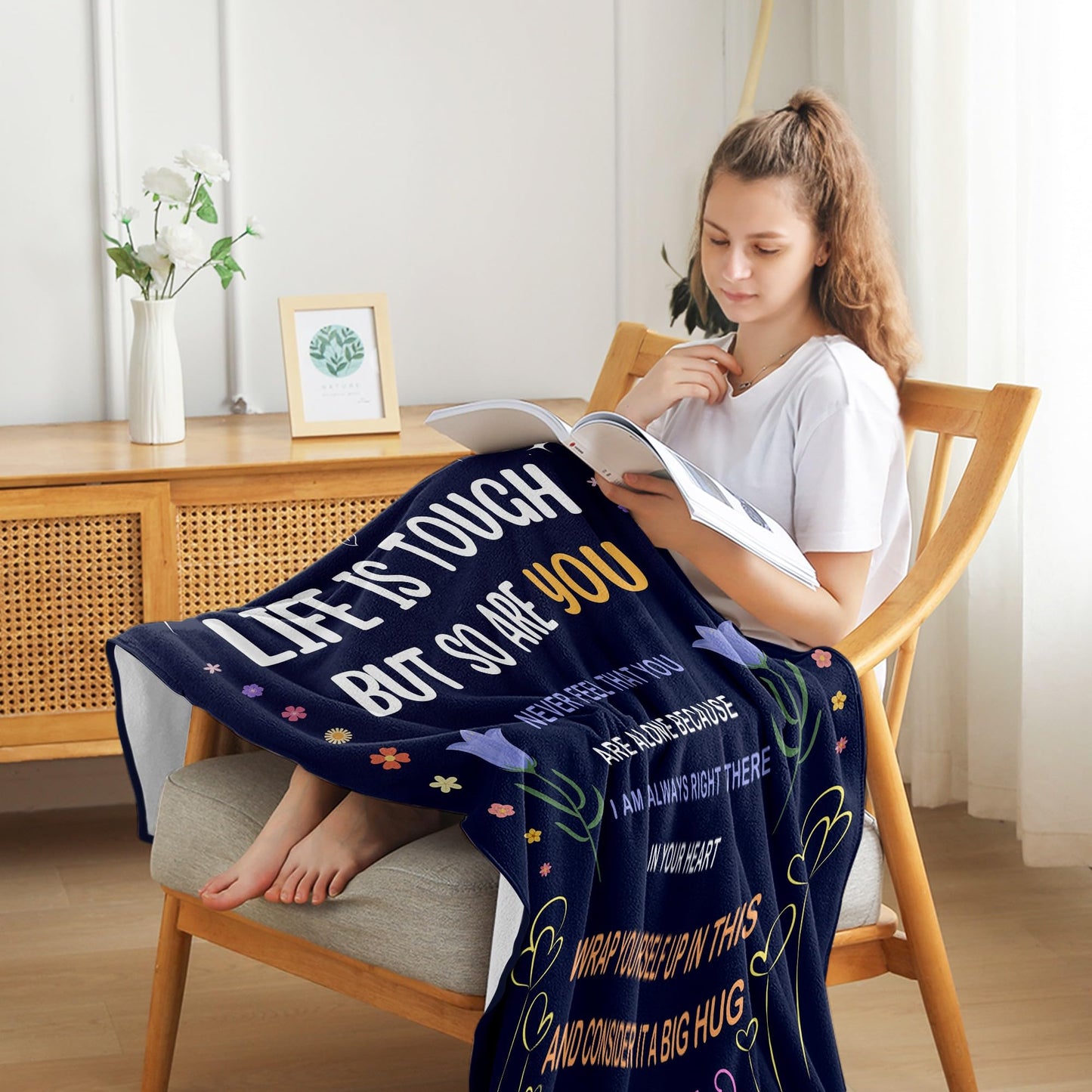 Best Friend Birthday Gifts for Women - Friendship Gift for Women - Christmas Valentines Graduation Birthday Gift Ideas for Best Friend Bestie BFF - Presents for Female Unique - Throw Blanket 50"x60"