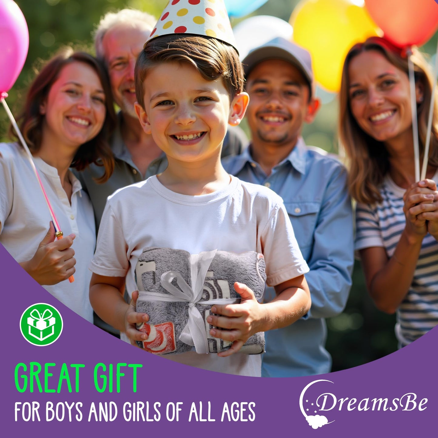 Construction Truck Glow in The Dark Blanket - Luminous Tractor Blanket for Kids - Soft Plush Digger Dump Truck Excavator Throw for Boys - Large 60inx50in Glowing Big Trucks Toddler Gift