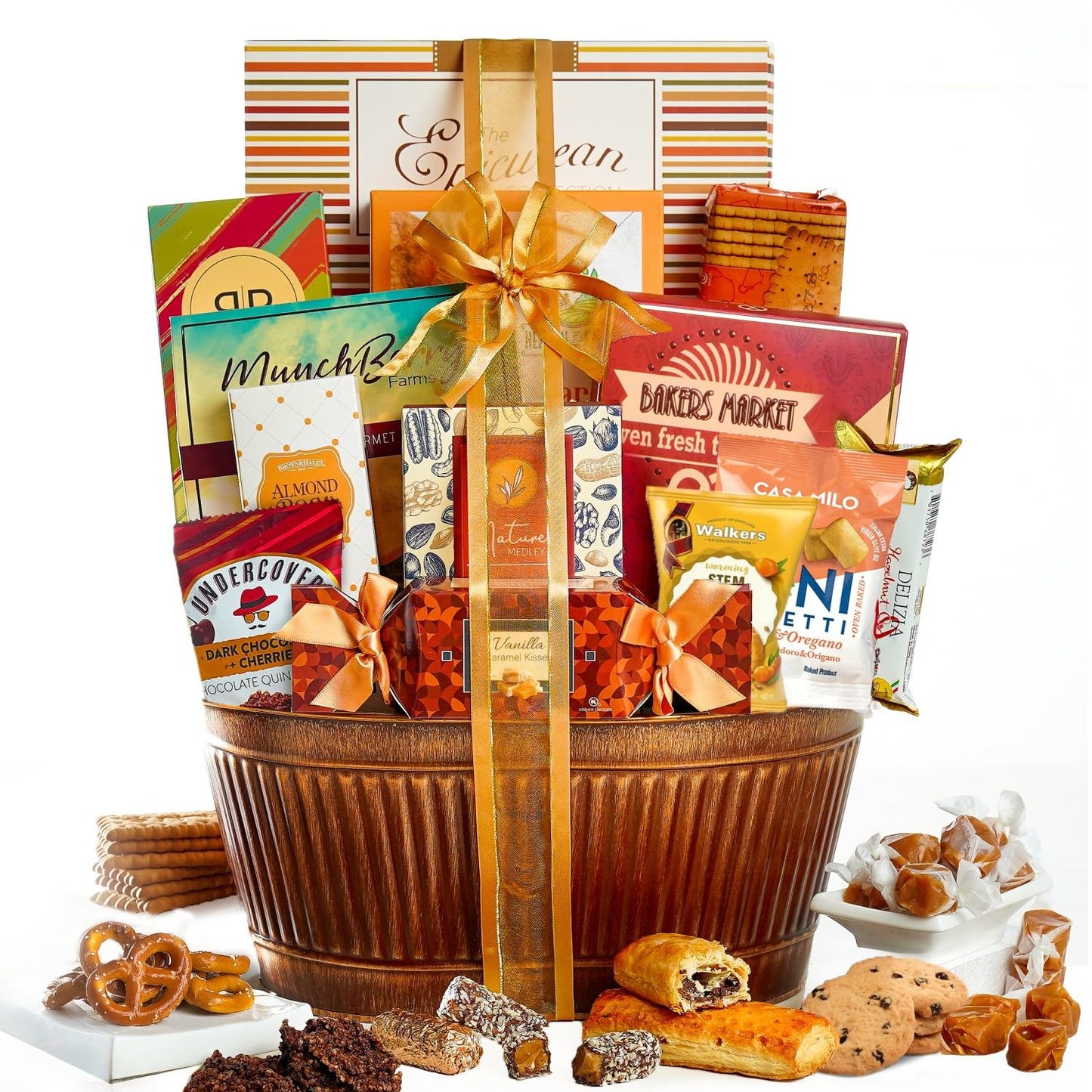 Broadway Basketeers Gift Basket Gifts for Women, Men, Families, Teacher, College, Appreciation, Thank You Present, Birthday, Corporate, Get Well, Sympathy Care