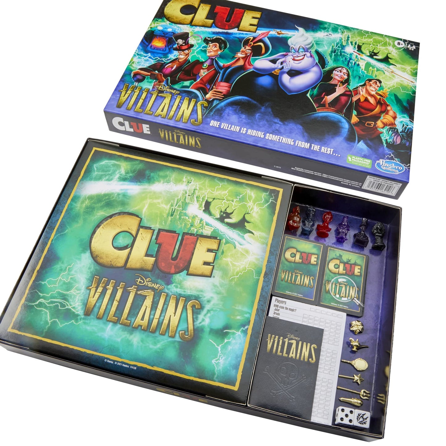 Hasbro Gaming Clue: Disney Villains Edition Board Game for Kids Ages 8+, 2-6 Players (Amazon Exclusive)