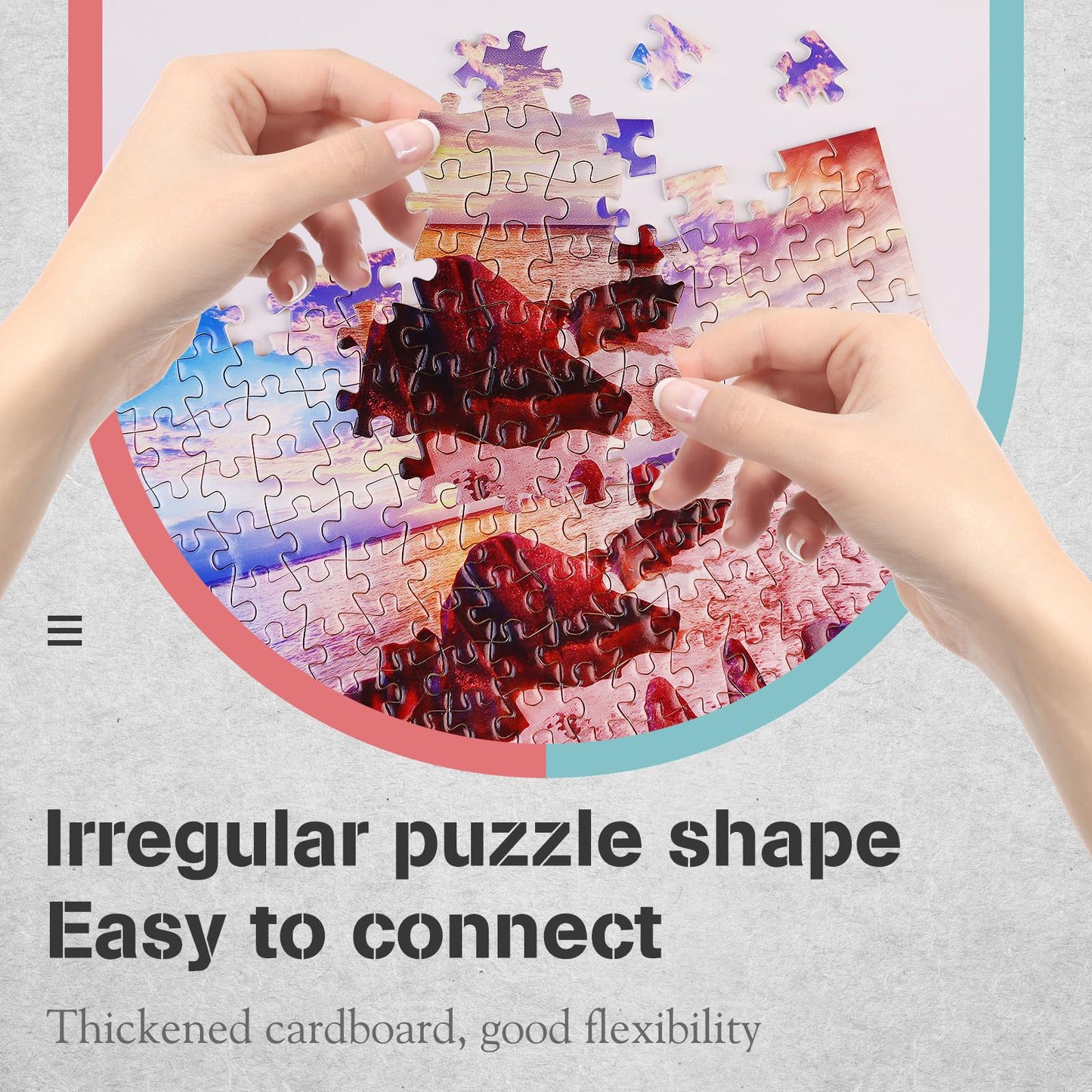 Small Jigsaw Puzzles for Adults Challenging Puzzle Small Puzzles Mini Jigsaw Puzzles for Teens 150 Pieces Micro Tiny Puzzle Mountains Landscape Beach Scenery Travel Puzzles 6 x 4 inch 4 Packs