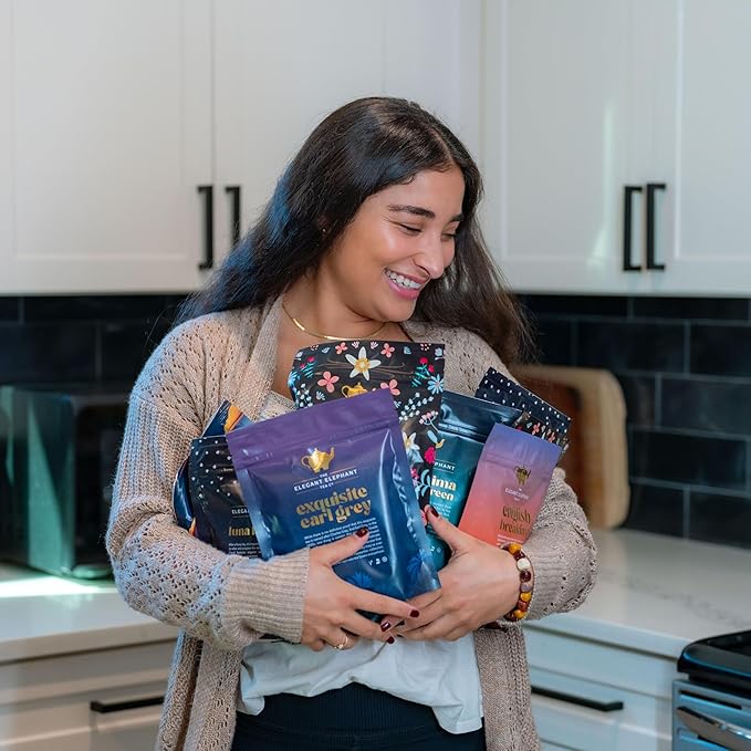 Madagascar Vanilla Chai Tea, Organic Loose Leaf Chai Tea – Black Tea with Chai Spice Blend – Great Hot or Iced Chai Latte – 4 oz Resealable Bag (Makes 50 Cups) – The Elegant Elephant