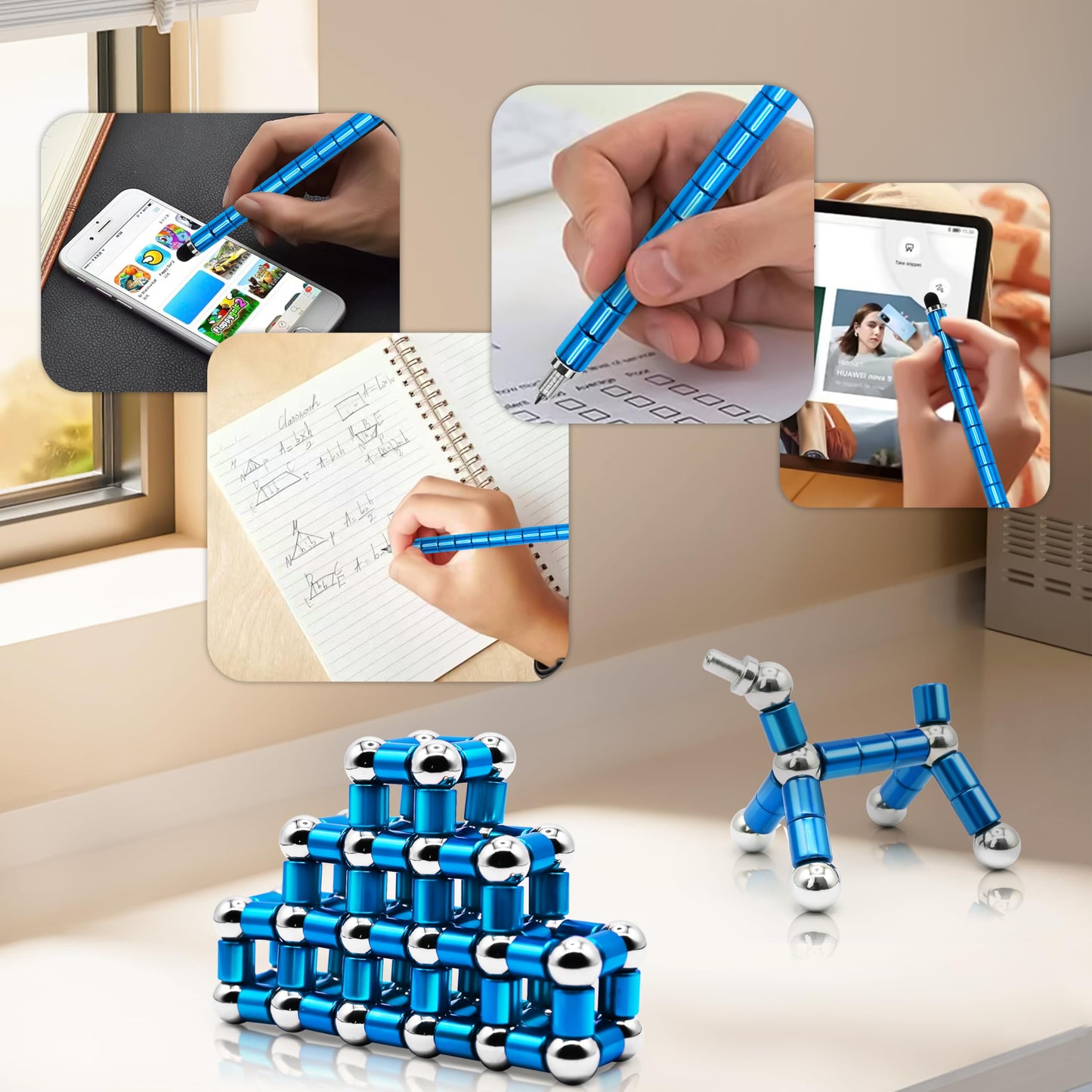 Felikray Magnetic Fidget Pen Toys for Adults Teens Cool Birthday Gifts for Young Men Unique Gifts for Teenage Boys Novelty Christmas Stocking Stuffers Gadget for Men Teen Boy Personalized Gifts