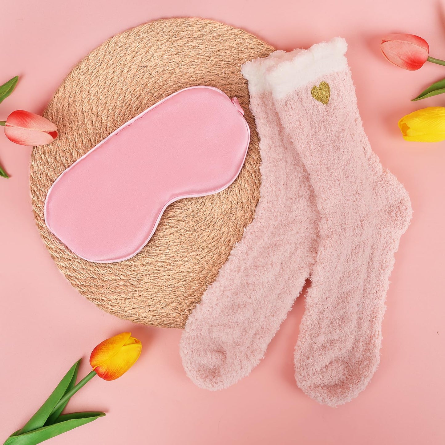 Birthday Gifts for Women Self Care Gifts Get Well Soon Gifts, Rose Relaxing Spa Gifts Basket Care Package, Luxury Flannel Blanket, Unique Mothers Day Idea Gifts for Mom Her Grandma Friend Sister Wife