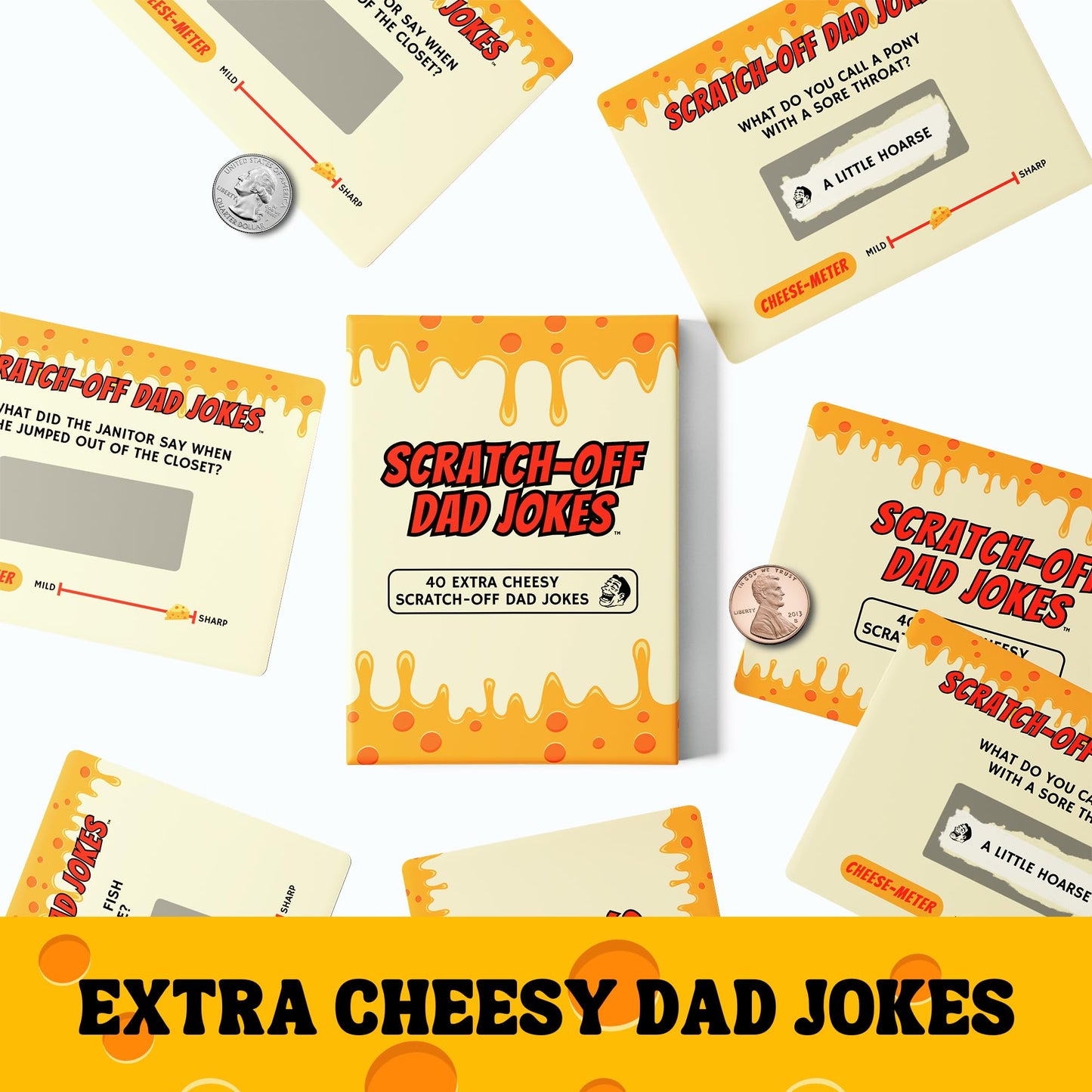 Gifts for Dad - Scratch Off Dad Jokes - Dad Christmas Gifts, White Elephant Gifts for Adults, Funny Gifts, Dad Birthday Gift, Gifts for Husband, Gifts for Men, Dad Stocking Stuffers