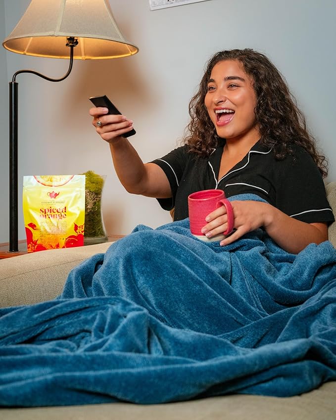 Spiced Orange Tea, Loose Leaf Herbal Tea – Sweet, Spicy, Caffeine-Free – Orange, Apple & Cinnamon Spice – Drink Hot or Iced – 4 oz Resealable Bag (Makes 50 Cups) – The Elegant Elephant