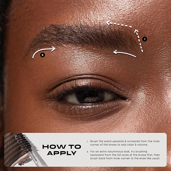 Milani Brow Tint- Stay Put Tinted Brow Mousse, Nourishing, High-Pigment infused with Shea Butter, Jojoba Seed Oil & Panthenol Vitamin B5 - Soft Brown