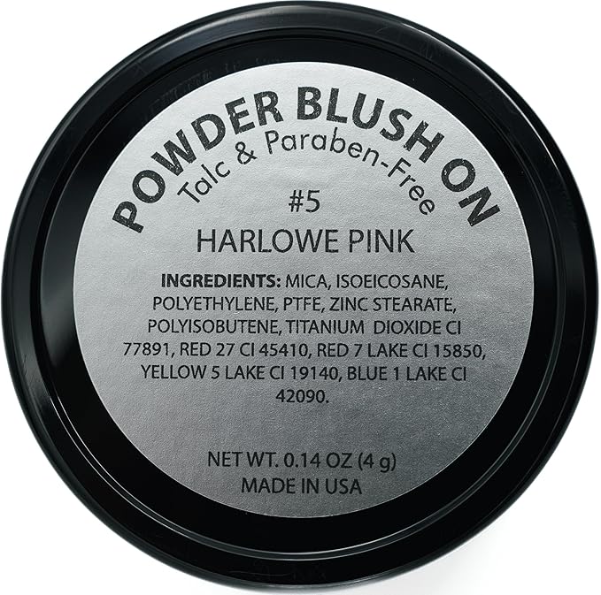 Harlowe Pink Purple Light Lavender Violet Vegan Blush Pressed Cheek Color Powder, Talc & Paraben Free, No Animal Testing & Cruelty Free