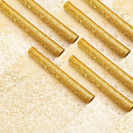 Chumia 12 Pieces Gold Table Runner 12 x 85 Inch Sequin Glitter Table Runner Roll Metallic Thin Mesh Fabric Decor for Party Wedding Shower Birthday Baby Shower Party Supplies