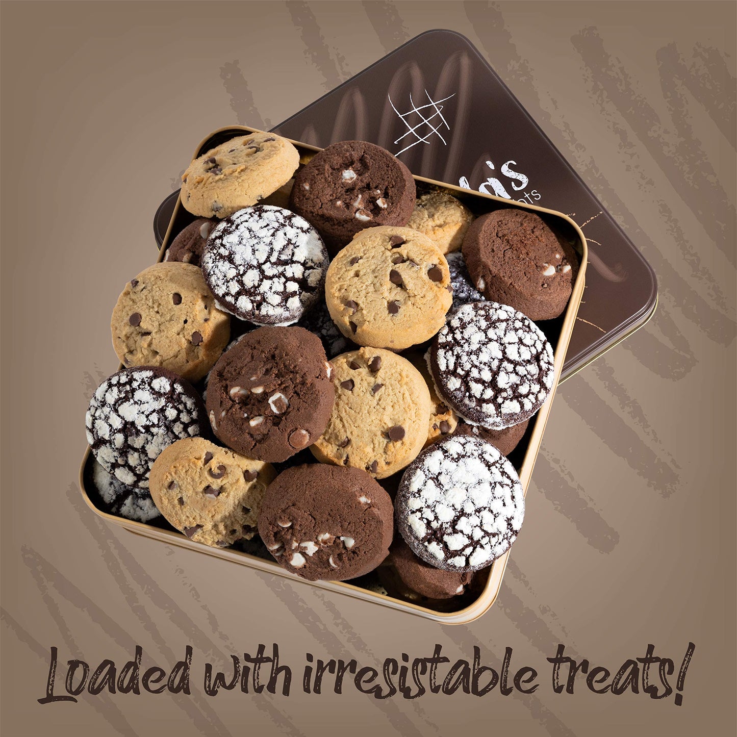 Granny Bellas Fathers Day Gift Basket, Granny Bellas Chocolate Cookies Gifts for Food Delivery, Assorted Gourmet Chocolate Candy Treats Baskets for Dad, Husband, Grandpa, Father, Son, Mother, Grandmother