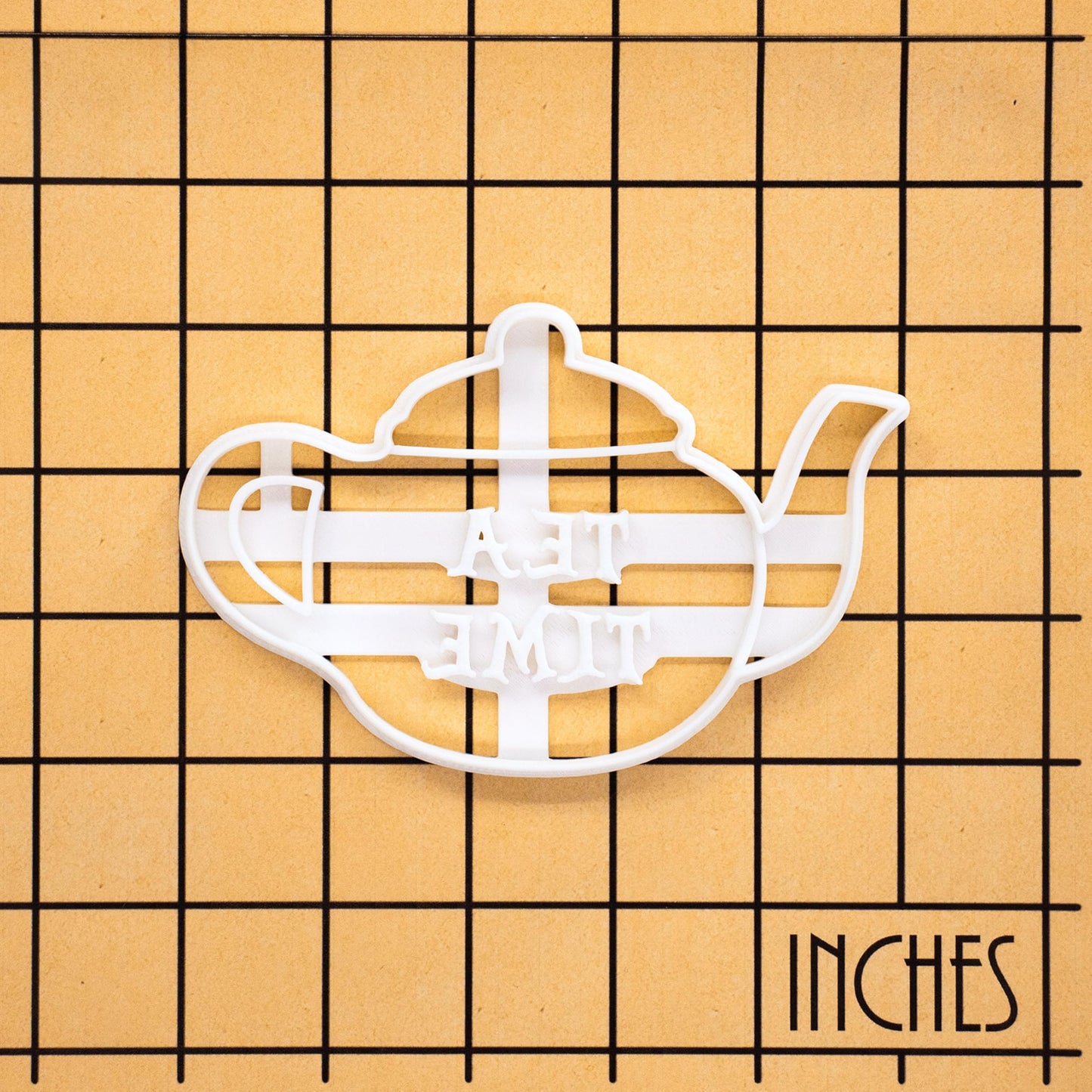 BAKERLOGY TEA TIME Teapot Cookie Cutter - Detailed Biscuit Cutter Design for Baking and Crafts, ideal on fondant, dough, clay