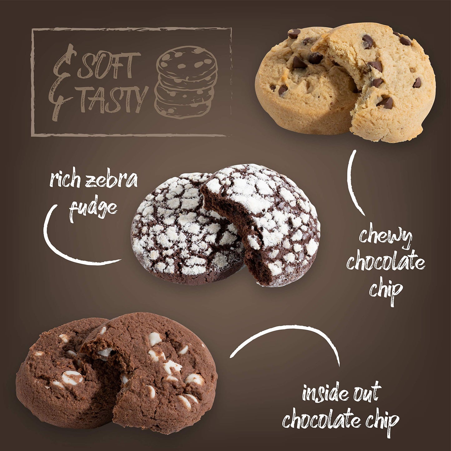 Granny Bellas Fathers Day Gift Basket, Granny Bellas Chocolate Cookies Gifts for Food Delivery, Assorted Gourmet Chocolate Candy Treats Baskets for Dad, Husband, Grandpa, Father, Son, Mother, Grandmother